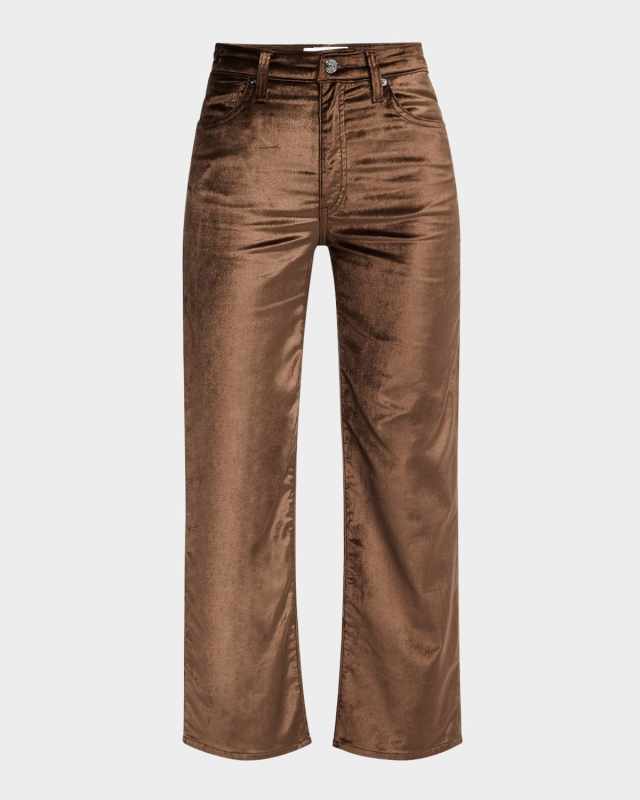 Le Sleek Straight Velvet Jeans